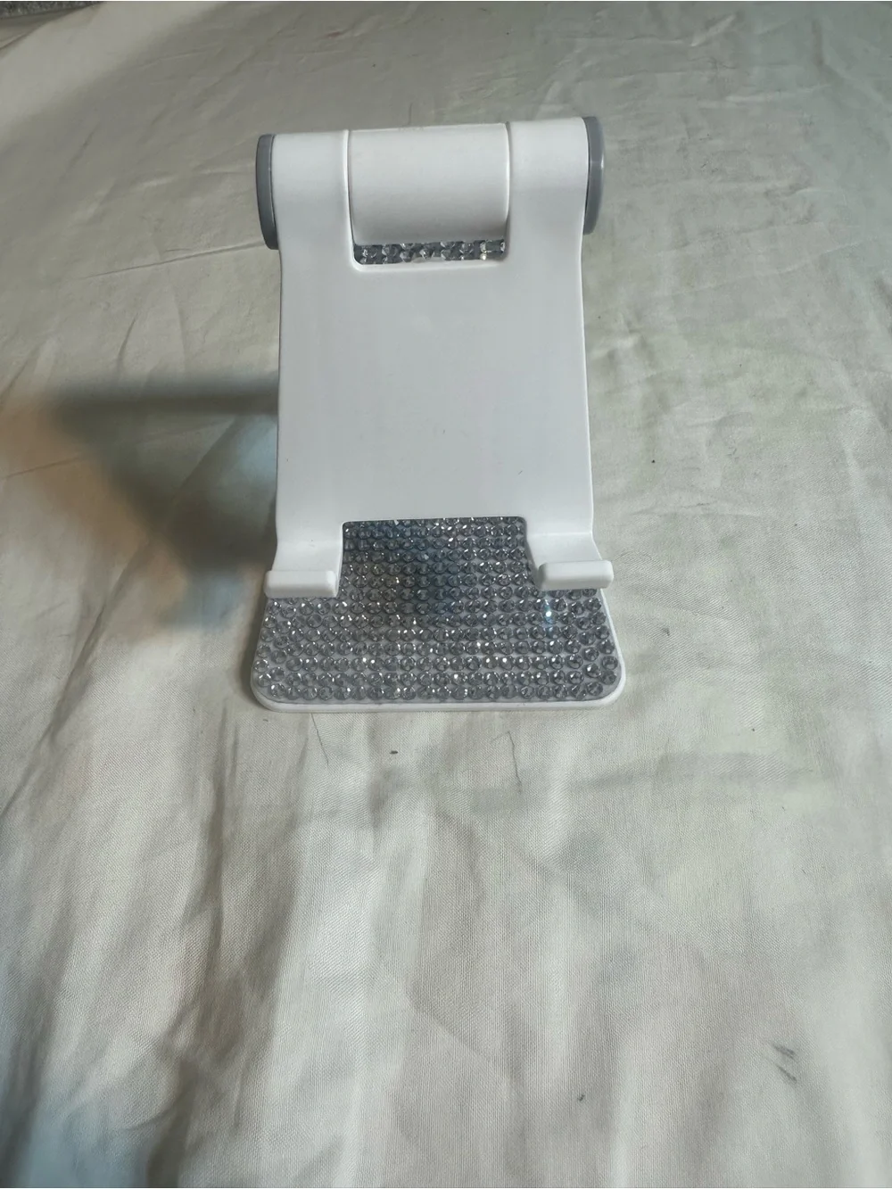 Sparkly Silver Rhinestone Phone Stand